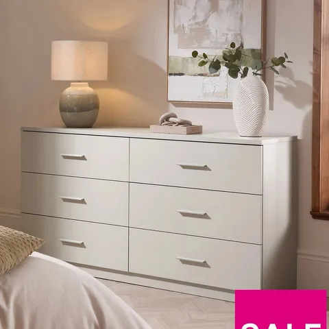 THE VERY COLLECTION MURCIA 6 DRAWER CHEST - OATMEAL