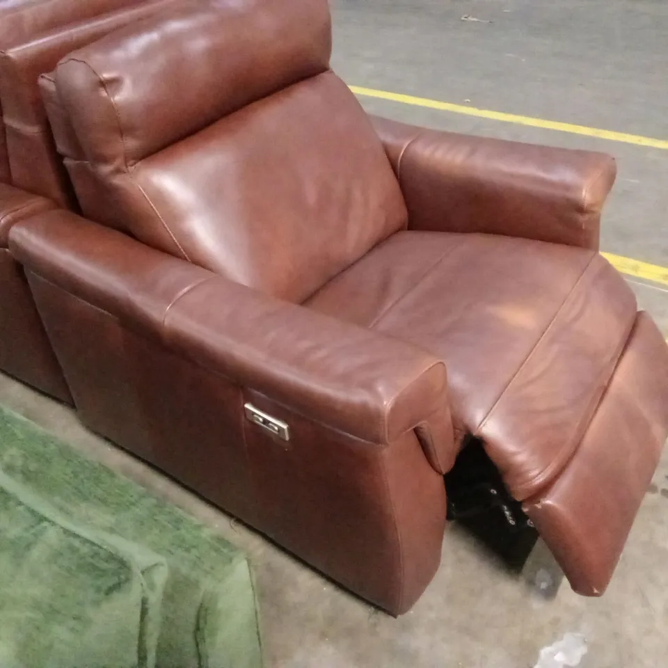 QUALITY DESIGNER ITALIAN MADE ADRIANO LEATHER RECLINER CHAIR