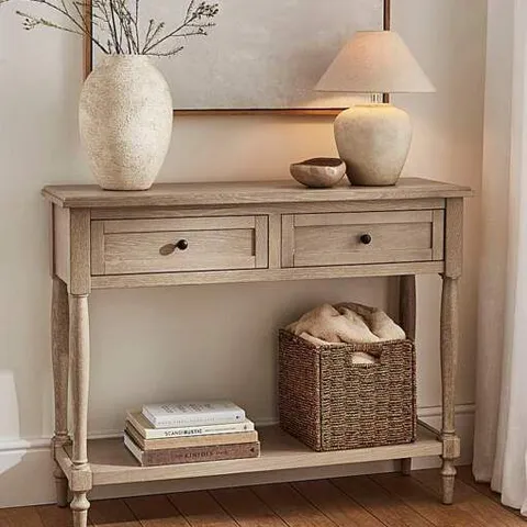 IMOGEN CONSOLE TABLE UK210 GREY OAK 1070 X 390 X 415MM BOXED