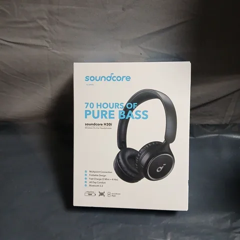 SOUNDCORE BY ANKER H30I WIRELESS ON-EAR HEADPHONES – BOXED