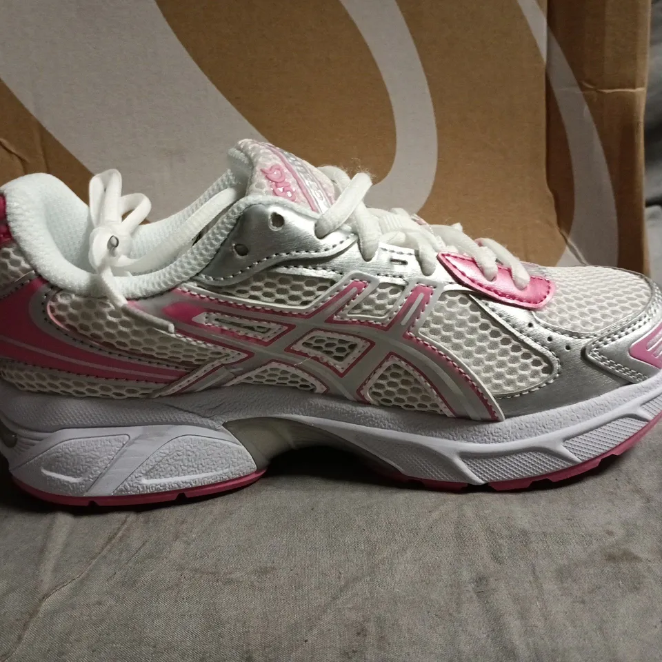 ASICS GEL-1130 WOMEN'S RUNNING SHOES – WHITE/PINK, UK 3 (US 4, EU 36)