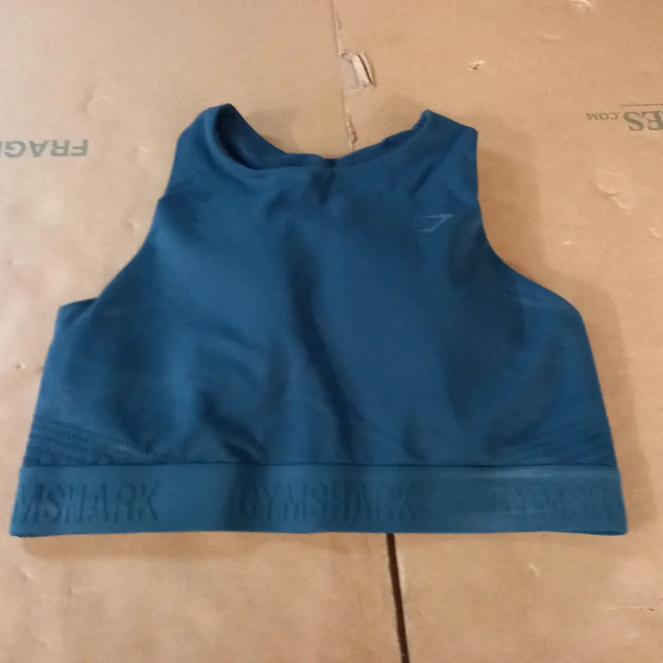 GYMSHARK TEAL TRAINING BRA - M