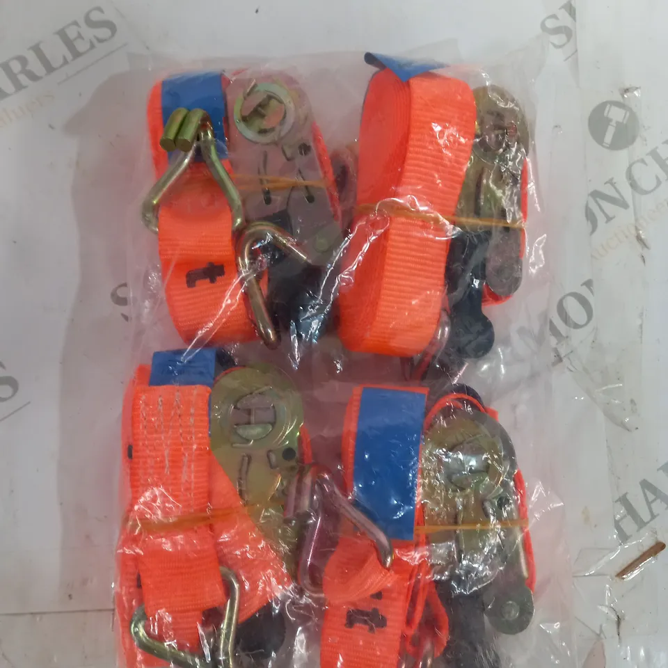 LOT OF 4 RATCHET STRAPS 
