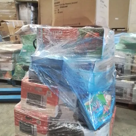 PALLET CONTAINING A LARGE QUANTITY OF ELECTRICAL PRODUCTS TO INCLUDE;MICROWAVE,LAWN MOWER,POOL,SLOW COOKER