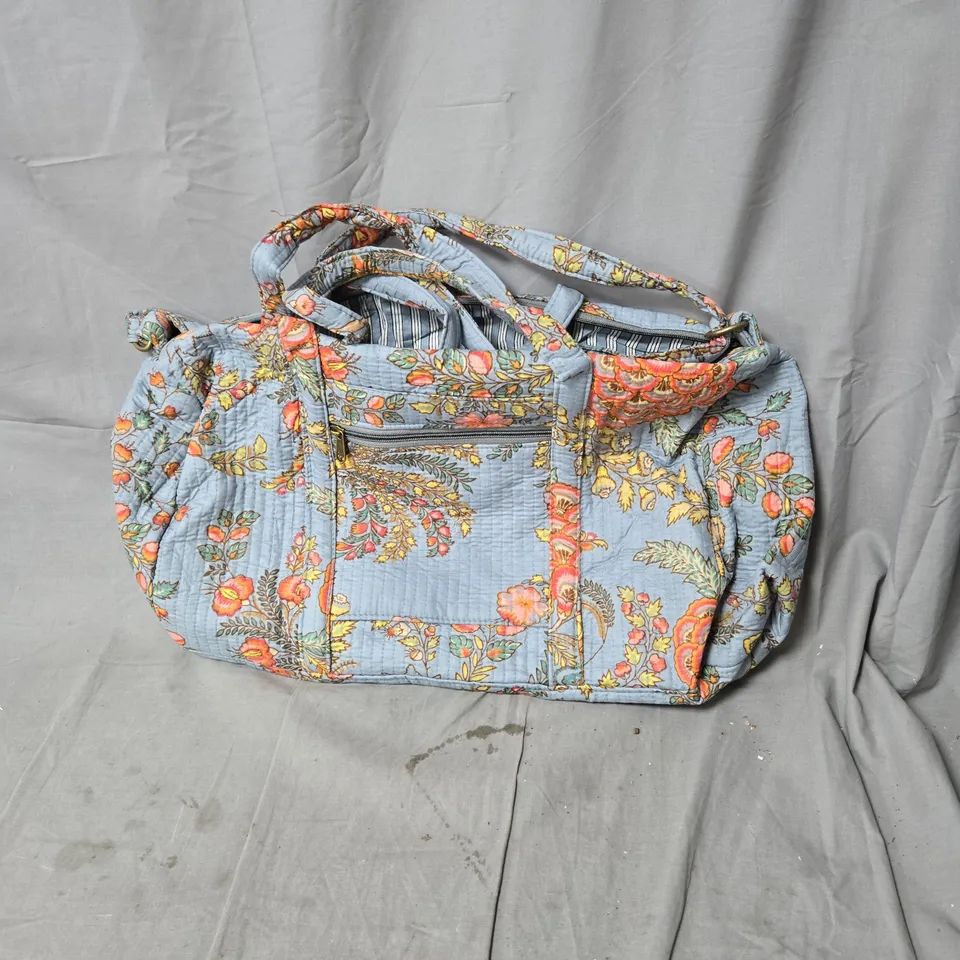FLORAL TOTE BAG WITH LONG STRAP 