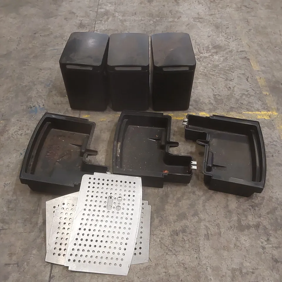 3x FRANKE COOL BOXES AND ASSORTED COFFEE MACHINE PARTS