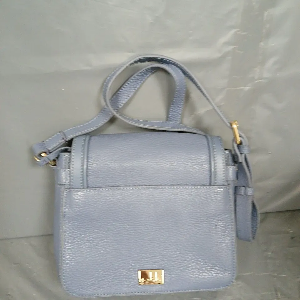 BEN DE LISI SAWYER LEATHER SATCHEL - BLUE