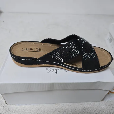 JO & JOE CUBA SANDALS – BLACK, UK 6