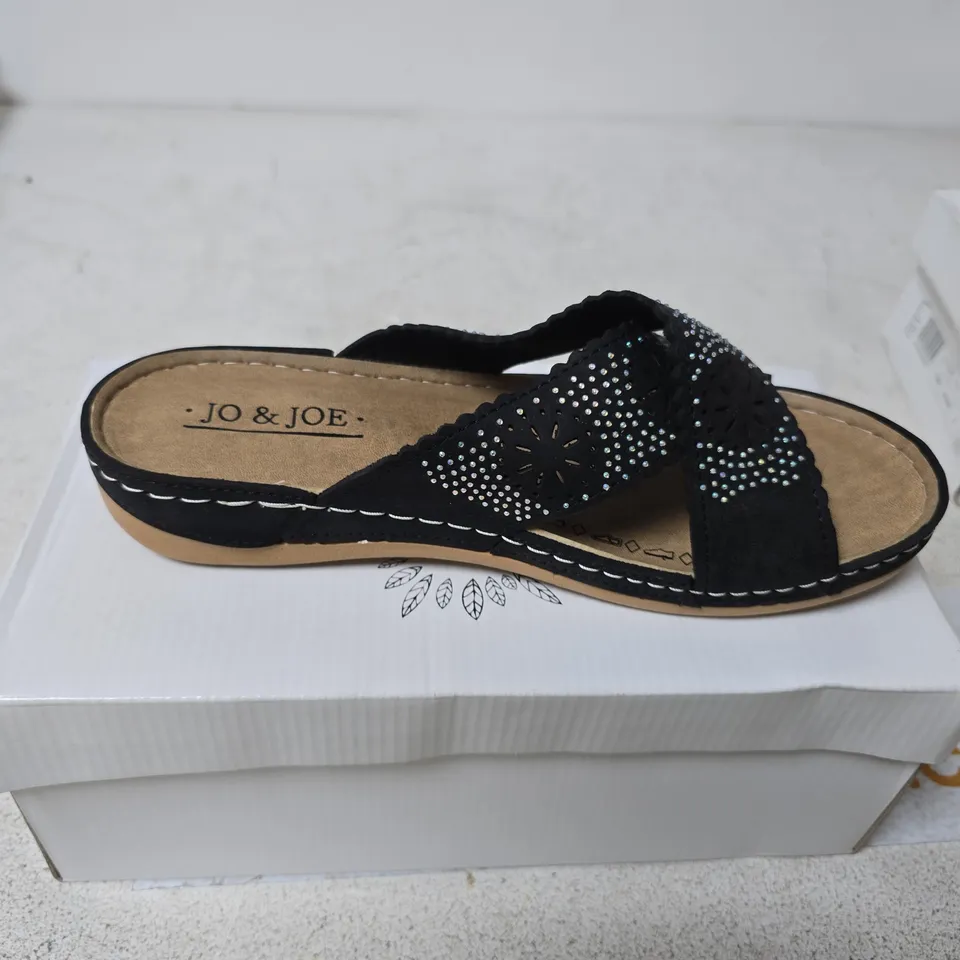 JO & JOE CUBA SANDALS – BLACK, UK 6