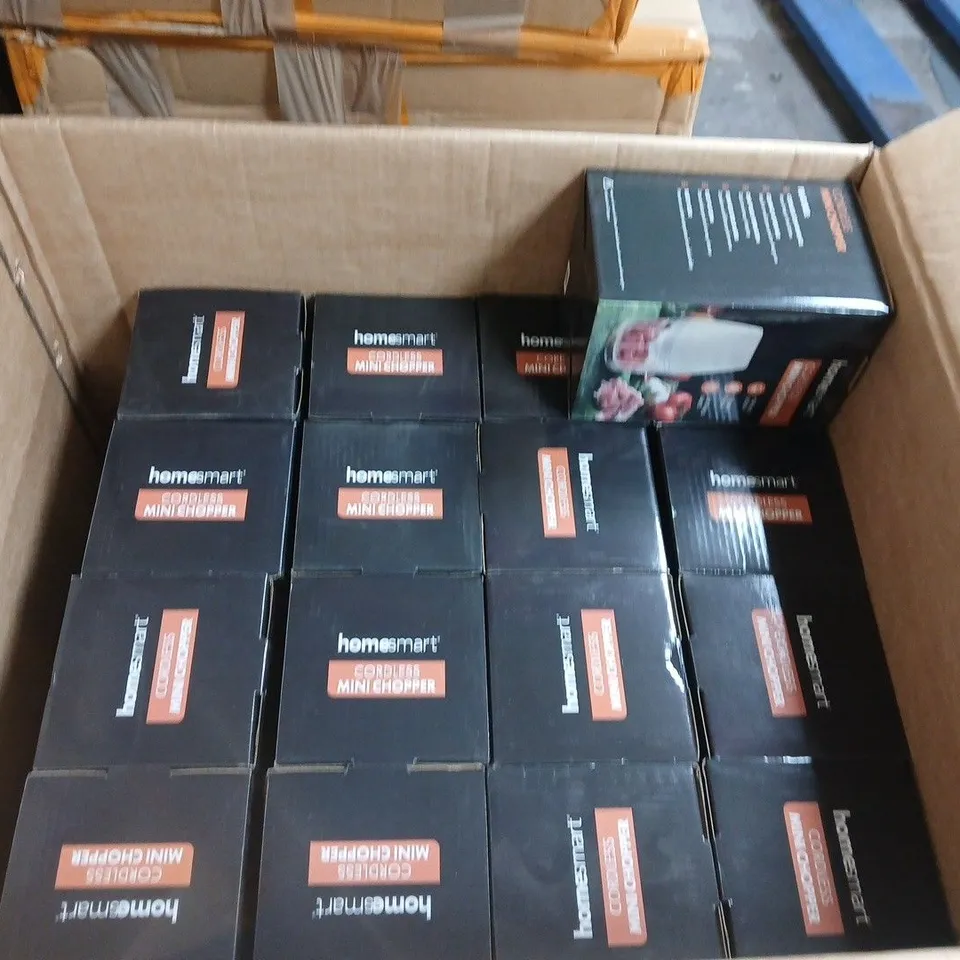 BOX OF APPROXIMATELY 15 HOMESMART CORDLESS MINI CHOPPERS
