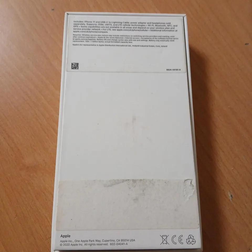 APPLE IPHONE 11 – BLACK, BOXED WITH CHARGER & USB-C TO LIGHTNING CABLE