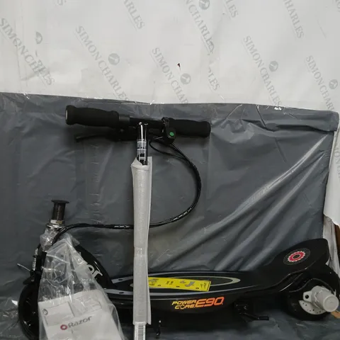 BOXED RAZOR POWERCORE E90 ELECTRIC SCOOTER IN BLACK - COLLECTION ONLY