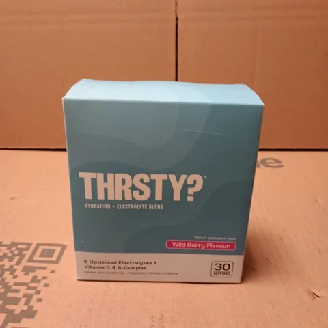 THIRSTY? HYDRATION ELECTROLYTE BLEND – WILD BERRY FLAVOUR 30 SERVINGS