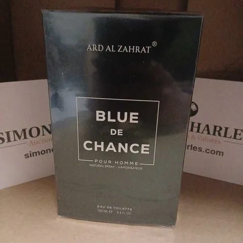 BOXED AND SEALED ARD AL ZAHRAT BLUE DE HANCE POUR HOMME EAU DE TOILETTE 100ML
