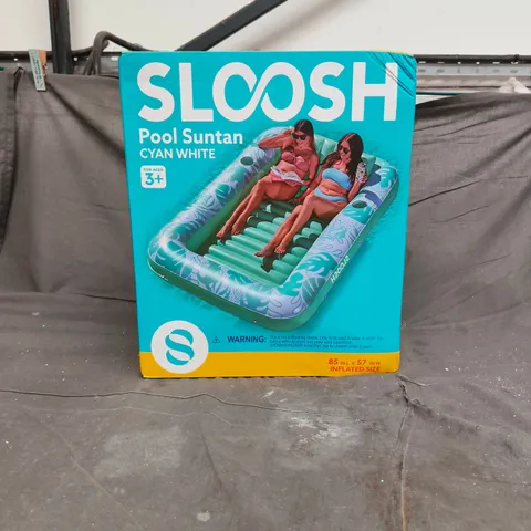 SLOOSH POOL SUNTAN CYAN WHITE 85" INFLATABLE POOL