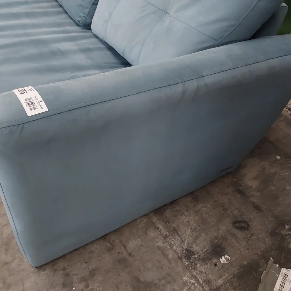 QUALITY BRITISH DESIGNER THE LOUNGE COMPANY HERMIONE CHAISE SOFA LHF SHALLOW PUDDLE FABRIC 
