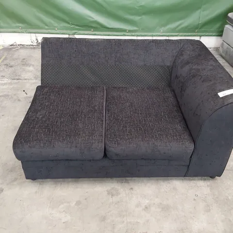 QUALITY DESIGNER 2 SEATER SECTION BLACK FABRIC