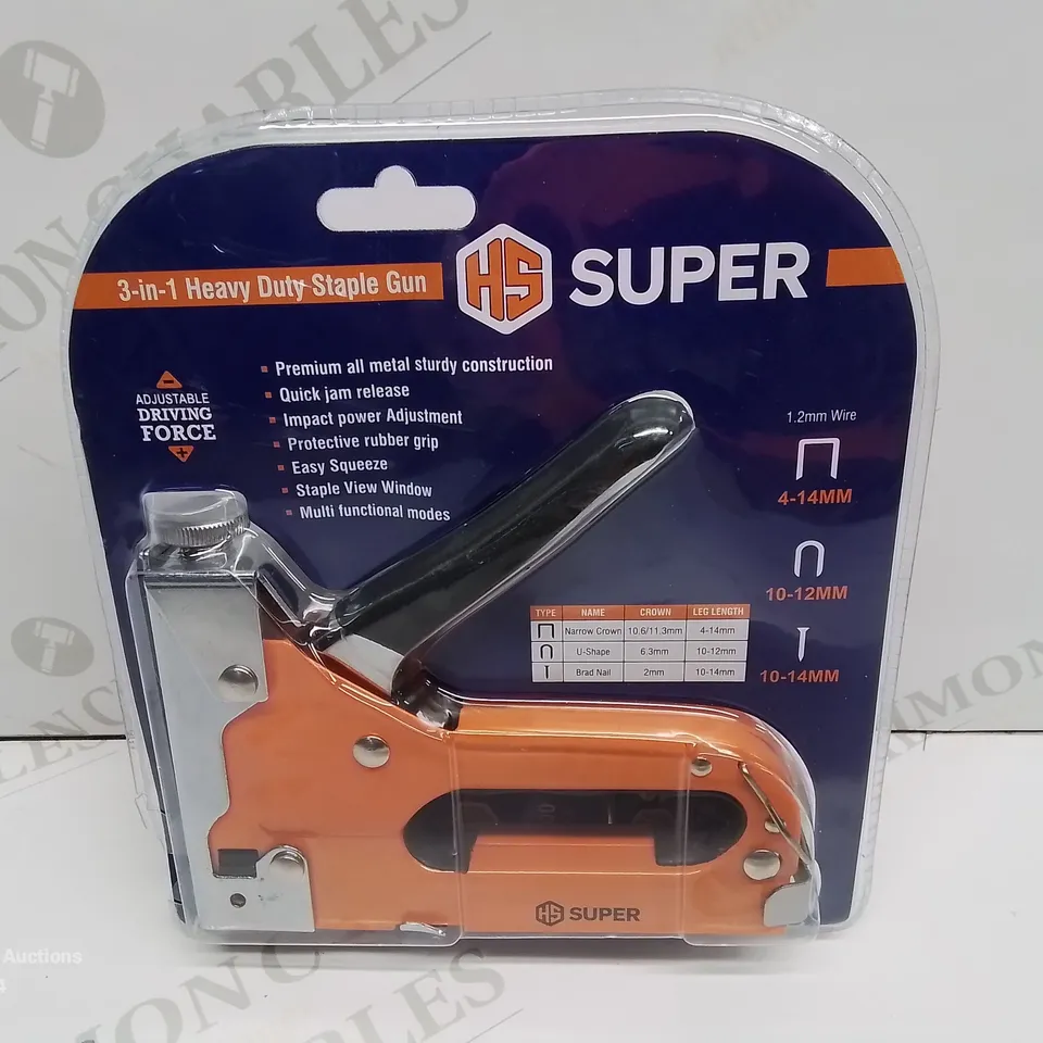 BRAND NEW HS SUPER 3IN1 HEAVY DUTY STAPLER