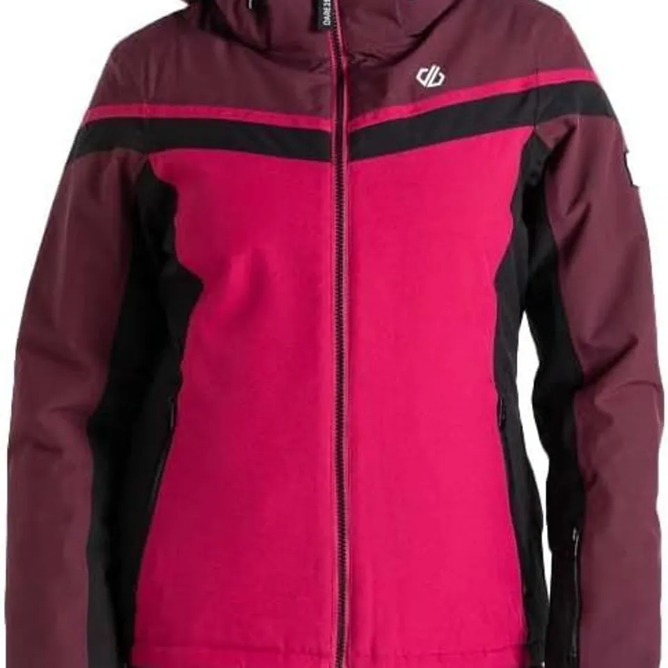 BRAND NEW DARE2B WOMENS FLURRY JACKET SKI JACKET BERRY PINK/FIG UK20
