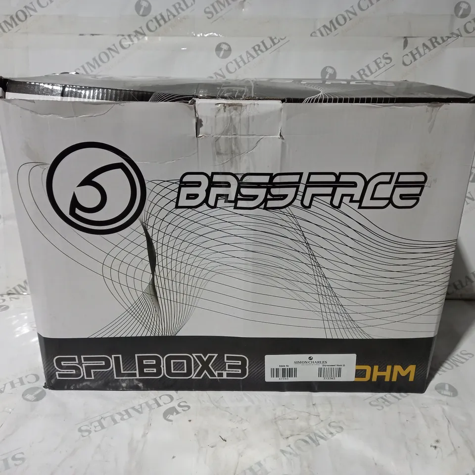 BOXED BASS FACE SPLBOX.3 FULL RANGE SPEAKER SYSTEM 