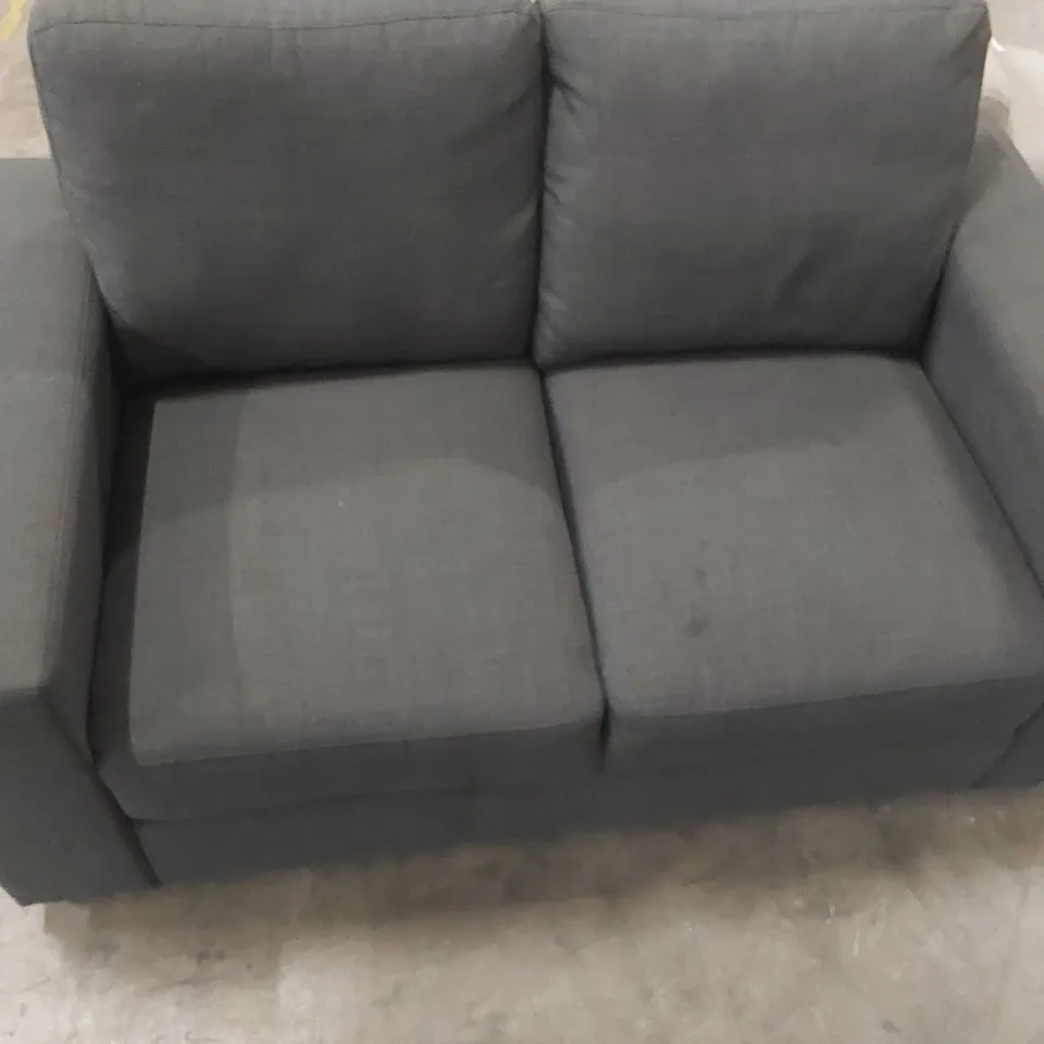 QUALITY DESIGNER 2-SEATER FABRIC UPHOLSTERED SOFA 