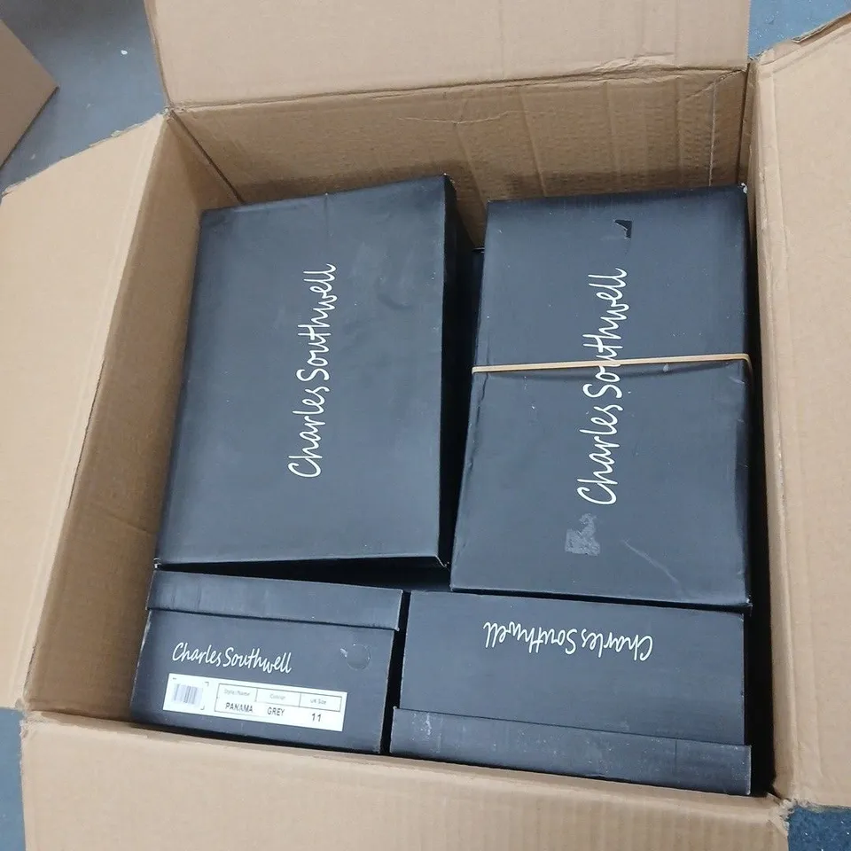 A BOX OF 8 PAIRS OF CHARLES SOUTHWELL SHOES