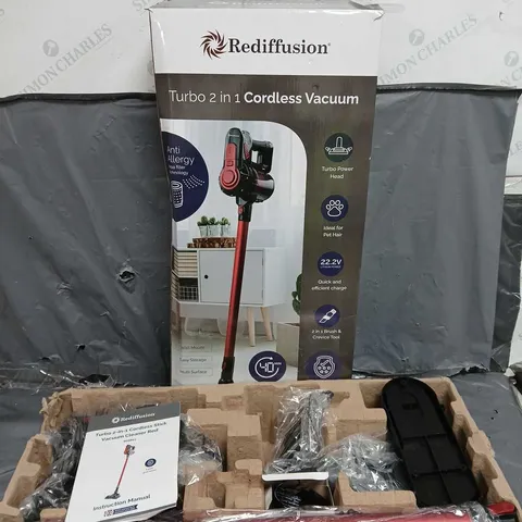 BOXED REDIFFUSION TURBO 2 IN 1 CORDLESS VACUUM