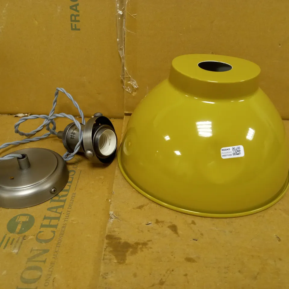 JOHN LEWIS BALDWIN SMALL CEILING LIGHT - OLIVE GREEN