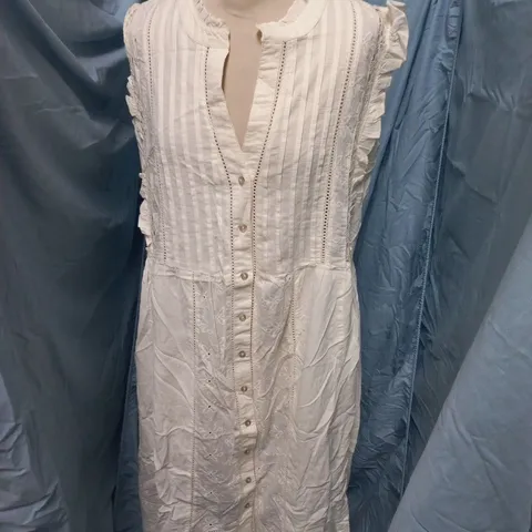 MONSOON WHITE DRESS, WOMENβS β UK SIZE M