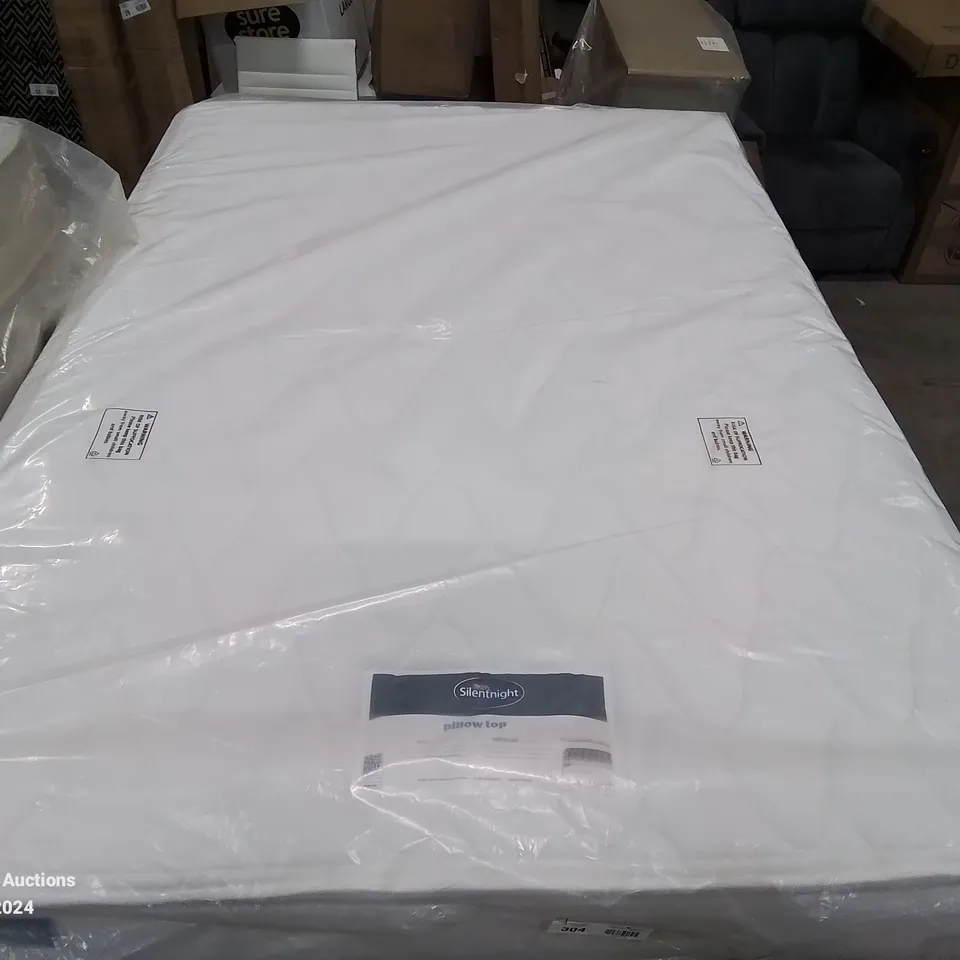 QUALITY BAGGED 4'6" DOUBLE SILENTNIGHT MIRACOIL SPRUNG PIPPA ULTIMATE PILLOWTOP FIRM MATTRESS RRP £429