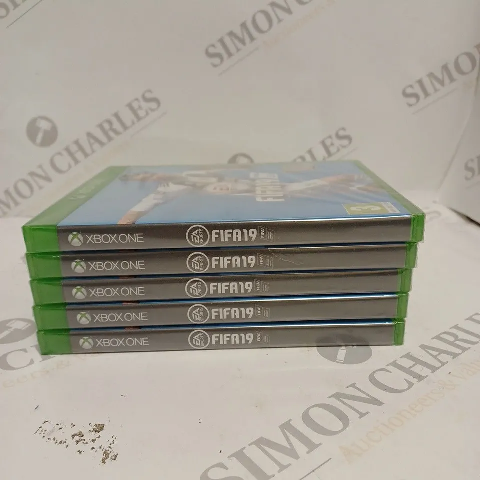 5 X SEALED FIFA 19 VIDEO GAMES FOR XBOX ONE 