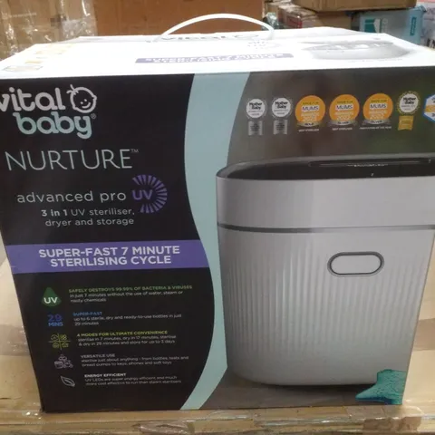 BOXED VITAL BABY NURTURE 3-IN-1 UV STERILISER, DRYER AND STORAGE 