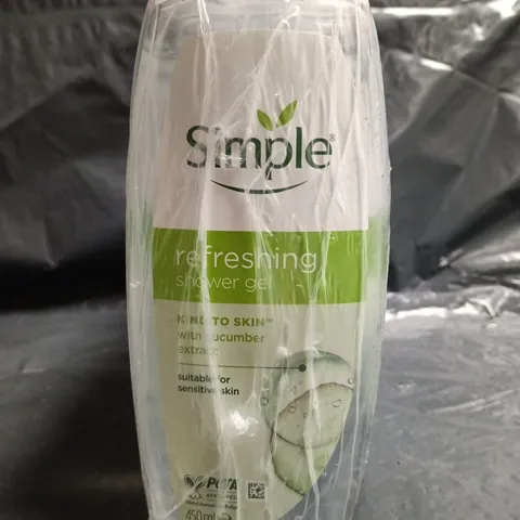 SIMPLE SET OF 6 REFRESHING SHOWER GELS (450ML)