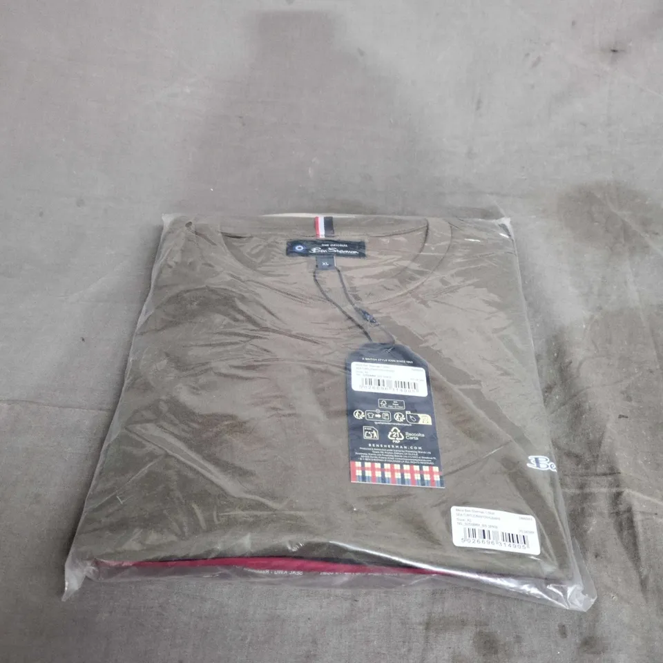 BEN SHERMAN MENS T SHIRT 3-PACK – SEA TURTLE/NAVY/RHUBARB - SIZE XL