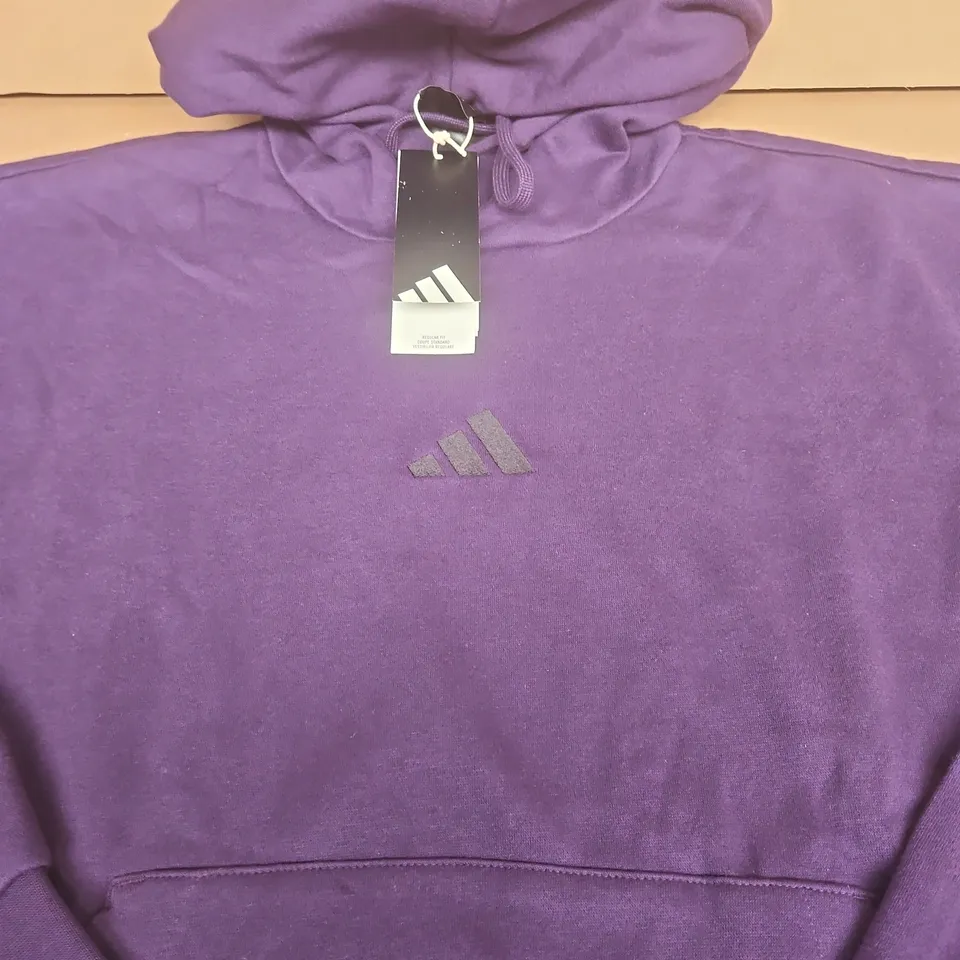 ADIDAS HOODIE – PURPLE - SIZE XL