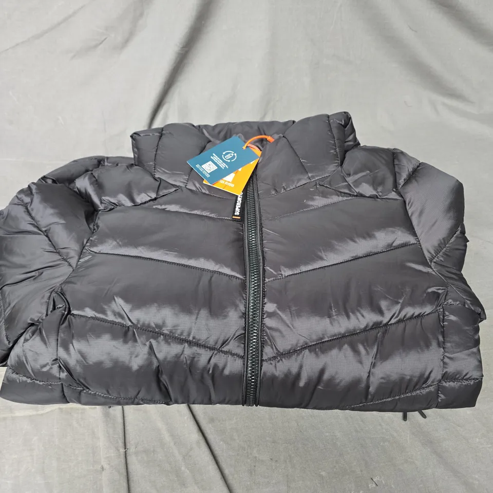 SUPERDRY HOODED FUJI MID PADDED JACKET - XS