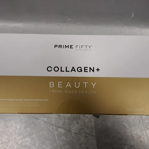 SEALED PRIME FIFTY COLLAGEN+ FOOD SUPPLEMENTS - 14 X 15G