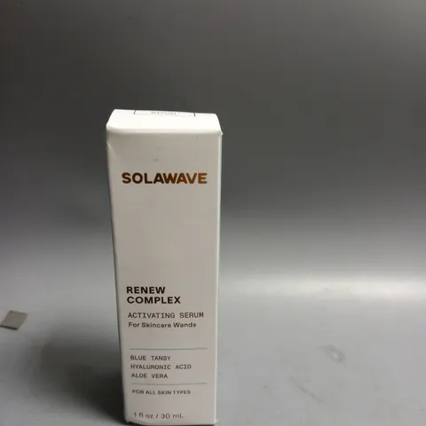 BOXED AND SEALED SOLAWAVE RENEW COMPLEX ACTIVATING SERUM FOR SKINCARE WANDS 30ML