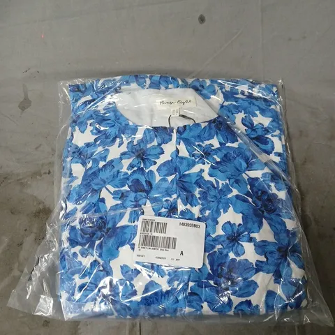 PHASE EIGHT ROSEY FLORAL LINEN JUMPSUIT SIZE 10. BAGGED