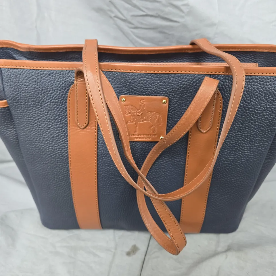 PAUL COSTELLOE LARGE LEATHER TOTE HANDBAG