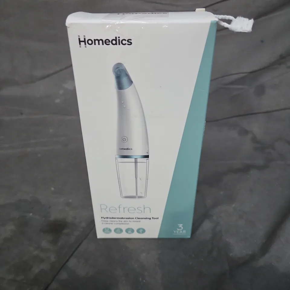 BOXED HOMEDICS REFRESH HYDRAFACIAL CLEANSING TOOL