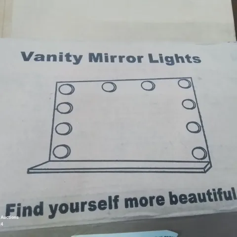 BOXED VANITY MIRROR LIGHTS (UNTESTED)