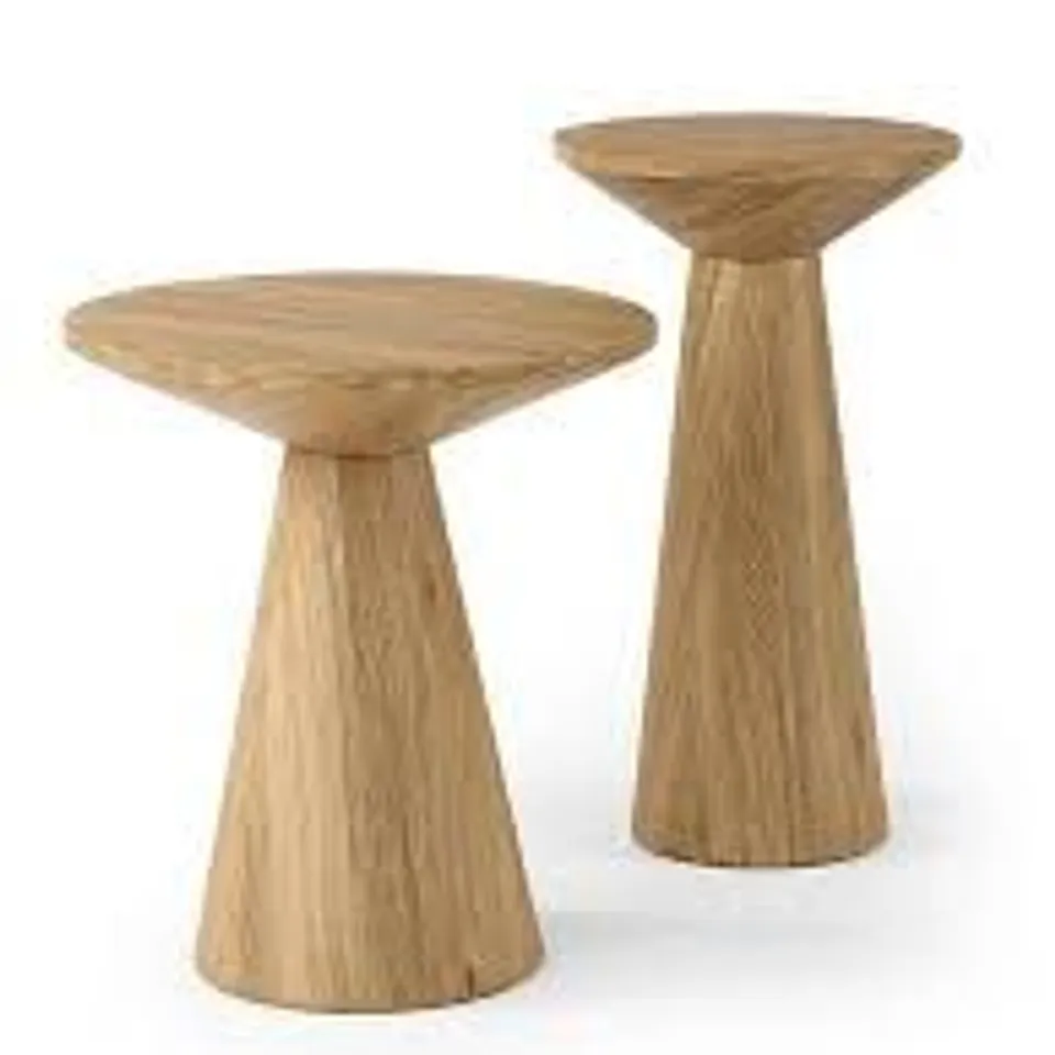 SCULPT SET OF 2 SIDE TABLES