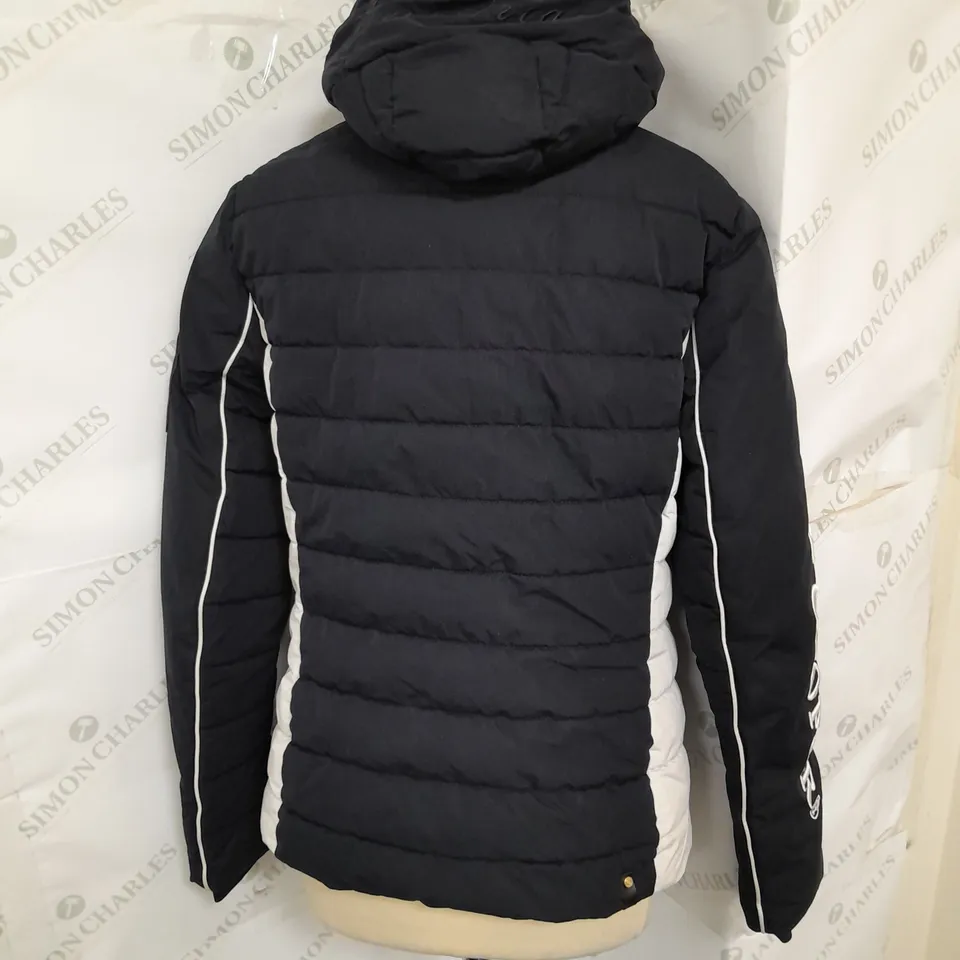 HOLLAND COOPER EQUESTRIAN COART IN BLACK AND WHITE SIZE M