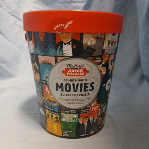 RIDLEY'S JIGSAW PUZZLES - 50 MUST-WATCH MOVIES BUCKET LIST PUZZLE (1000 PIECES)