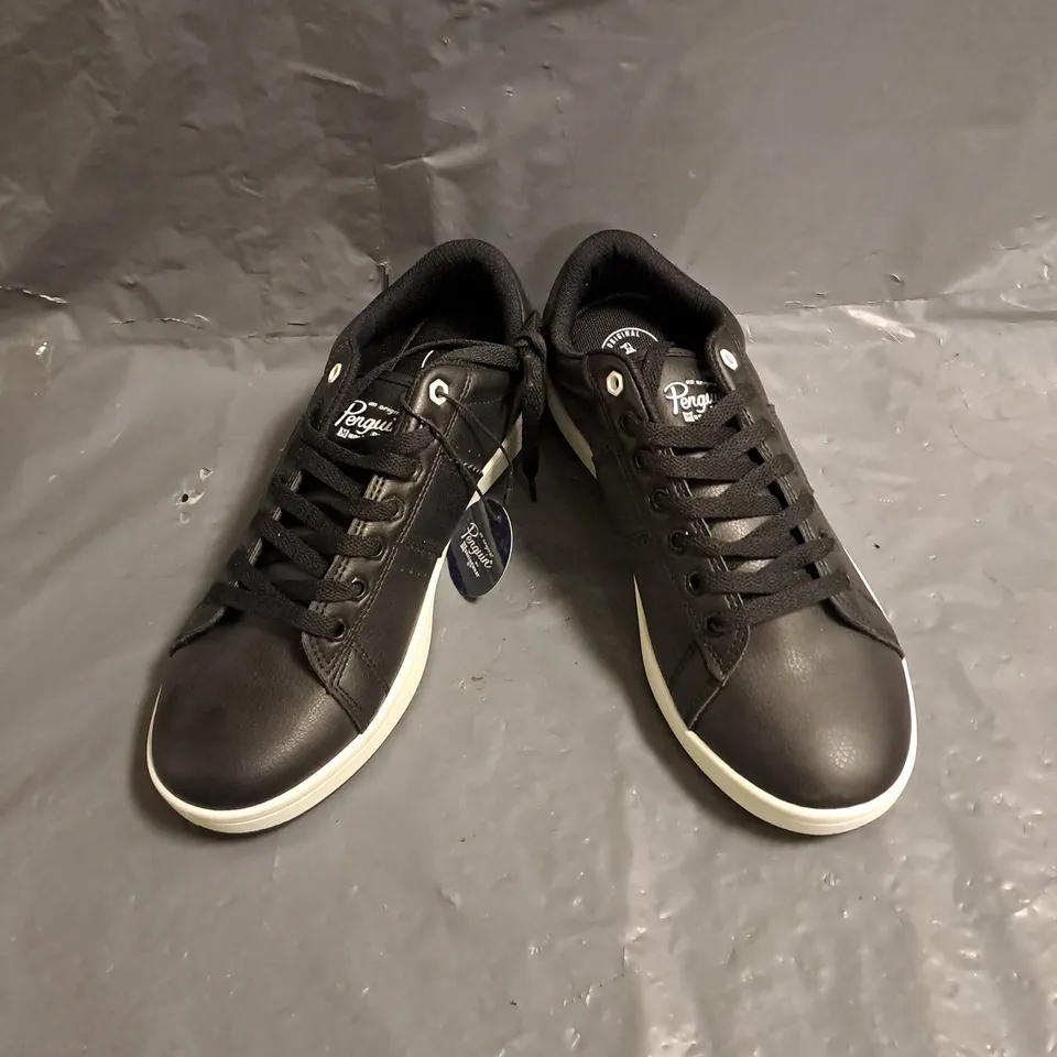 PAIR OF PENGUIN TRAINERS IN BLACK SIZE UK 7