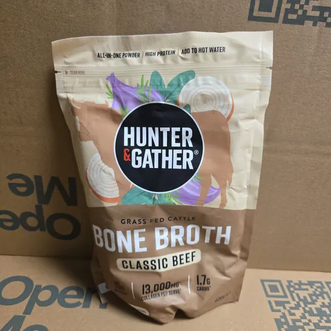 HUNTER & GATHER BONE BROTH CLASSIC BEEF (400G)