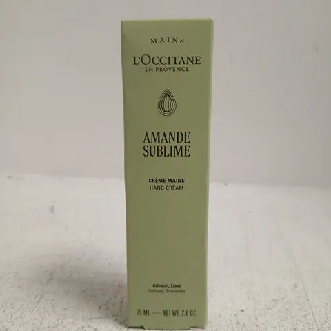 L'OCCITANE AMANDE SUBLIME HAND CREAM 75 ML