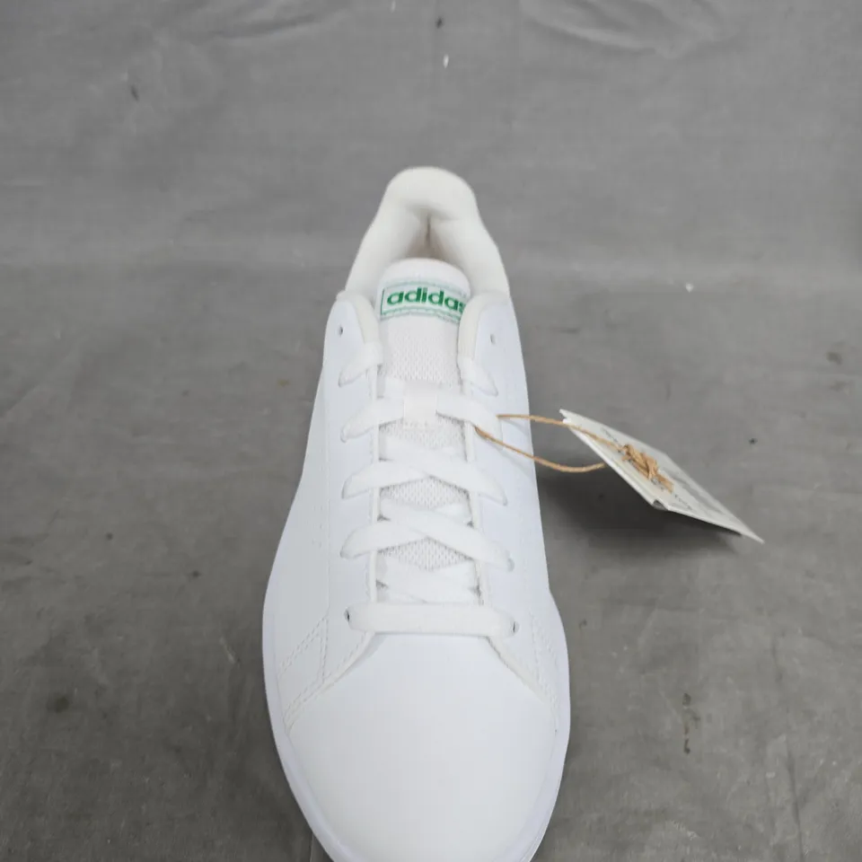 ADIDAS WHITE LEATHER TRAINERS - UK SIZE 5