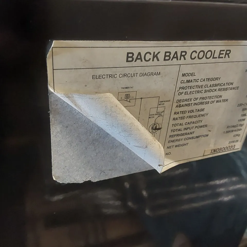 COMMERCIAL BAR COOLER - WD-210FBS